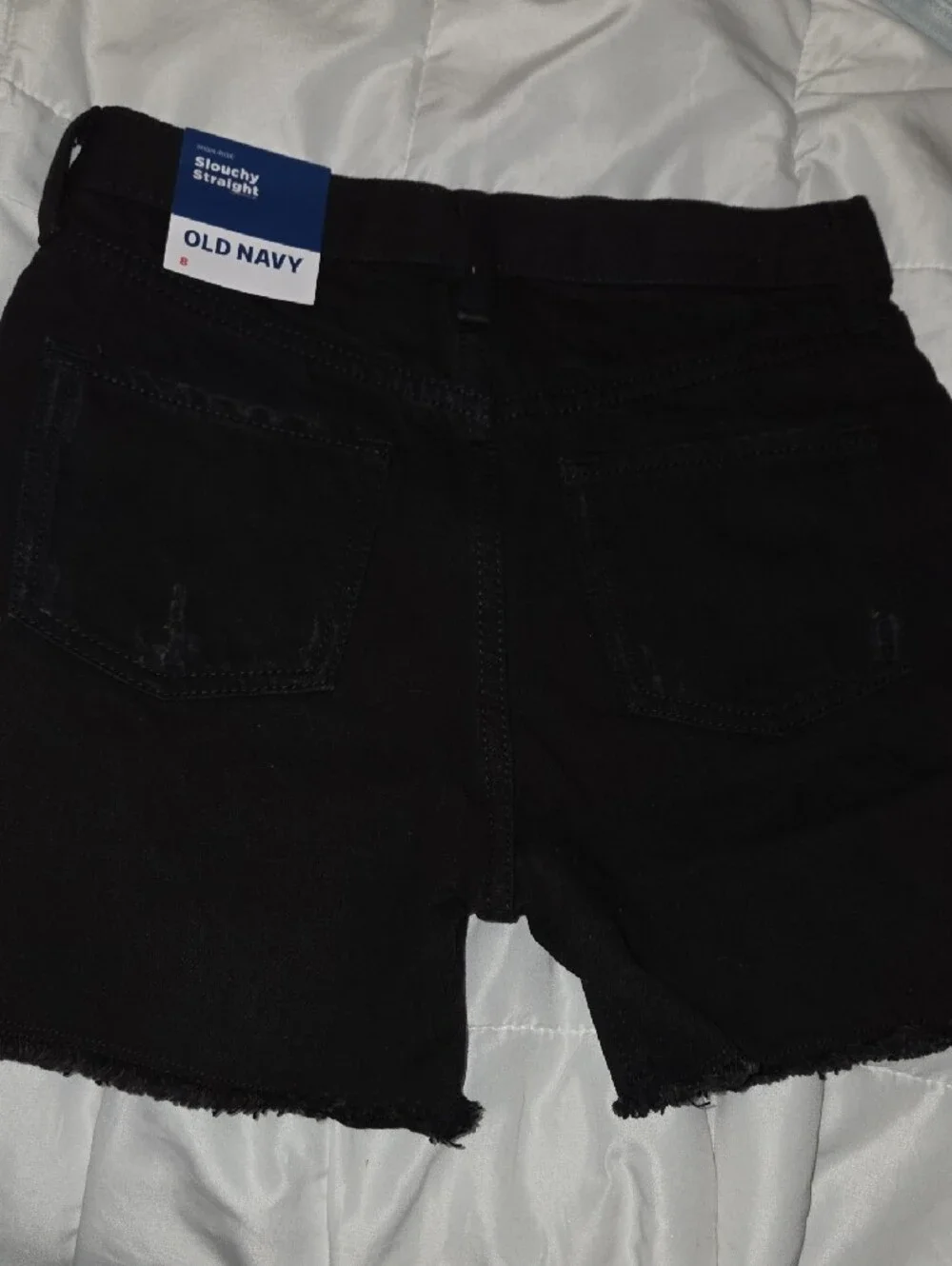 Old Navy Black Relaxed Denim Shorts